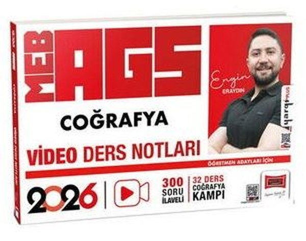 Engin EraydınDiger Sinavlara Hazirlik2026 MEB - AGS Öğretmen Adayları İçin Coğrafya Video Ders Notları