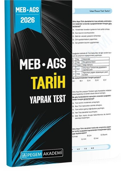 KolektifDiger Sinavlara Hazirlik2026 MEB AGS Tarih Yaprak Test
