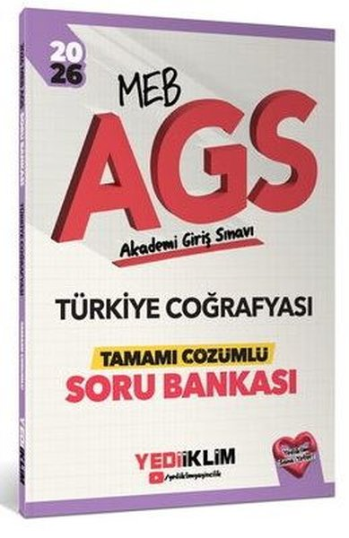 KolektifDiger Sinavlara Hazirlik2026 MEB AGS Türkiye Coğrafyası Tamamı Çözümlü Soru Bankası