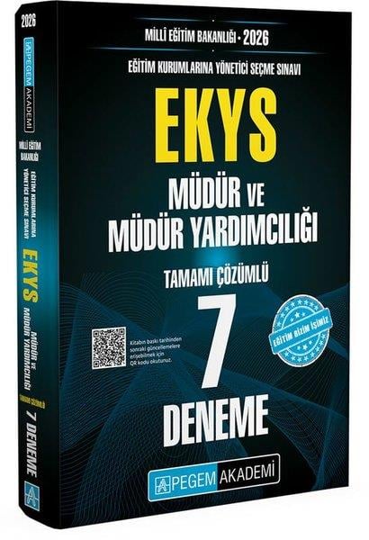 KolektifEKYS (Meb Müdür Ve Müdür Yardimciligi Sinavi)2026 Milli Eğitim Bakanlığı (EKYS) Müdür ve Müdür Yardımcılığı Tamamı Çözümlü 7 Deneme