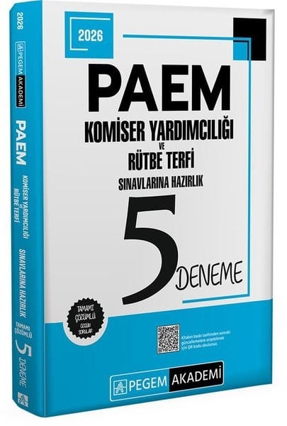 KolektifDiger Sinavlara Hazirlik2026 PAEM Komiser Yardımcılığı ve Rütbe Terfi Sınavlarına Hazırlık 5 Deneme