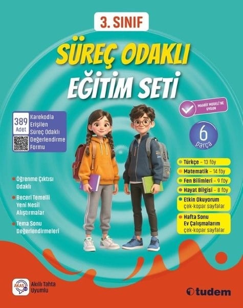 KolektifTüm Dersler3. Sınıf Süreç Odaklı Eğitim Seti (6 Parça)