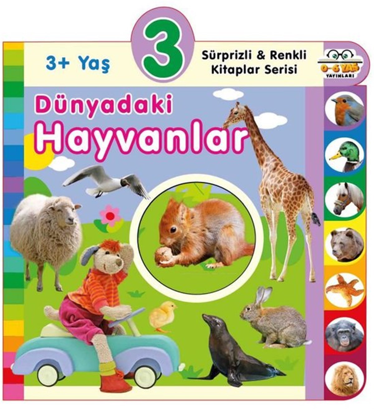 KolektifEgitim Etkinlik Kitaplari3+ Yaş Dünyadaki Hayvanlar - Sürprizli ve Renkli Kitaplar Serisi