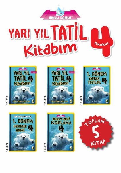 Abdullah CoşkunTüm Dersler4 .Sınıf Yarı Yıl Tatil Kitabım Seti - 5 Kitap Takım
