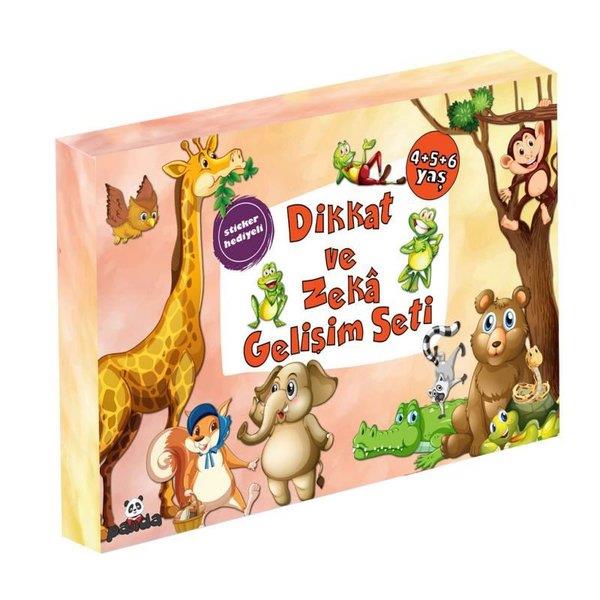 Afife ÇorukEgitim Etkinlik Kitaplari4-5-6 Yaş Dikkat ve Zeka Gelişim Seti - Sticker Hediyeli - 3 Kitap Takım