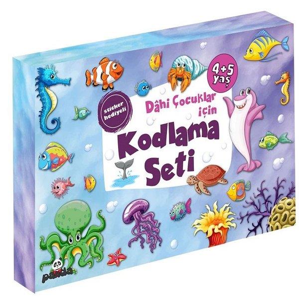 Afife ÇorukEgitim Etkinlik Kitaplari4-5 Yaş Dahi Çocuklar için Kodlama Seti - Sticker Hediyeli - 3 Kitap Takım