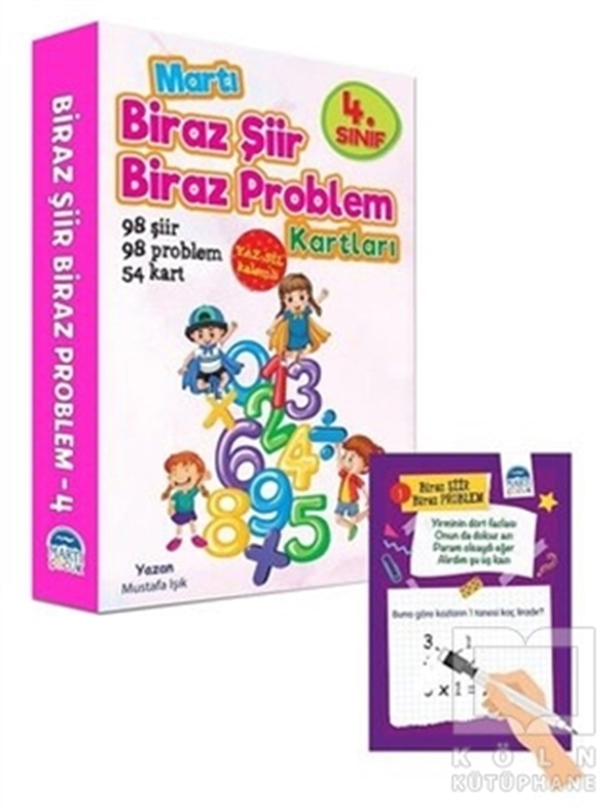 Mustafa IşıkDiğer4. Sınıf Biraz Şiir Biraz Problem Kartları - Yaz Sil Kalemli