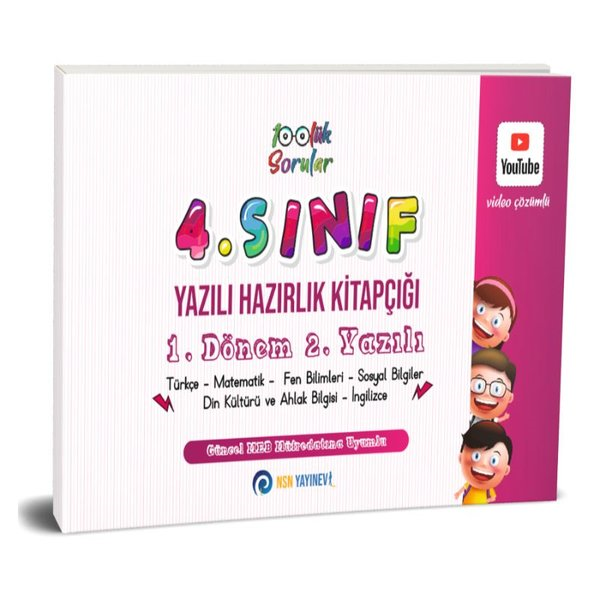 KolektifTüm Dersler4. Sınıf Yazılı Hazırlık Kitapçığı  1. Dönem 2. Yazılı