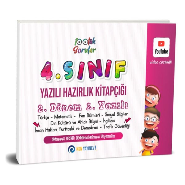 KolektifTüm Dersler4. Sınıf Yazılı Hazırlık Kitapçığı  2. Dönem 2. Yazılı
