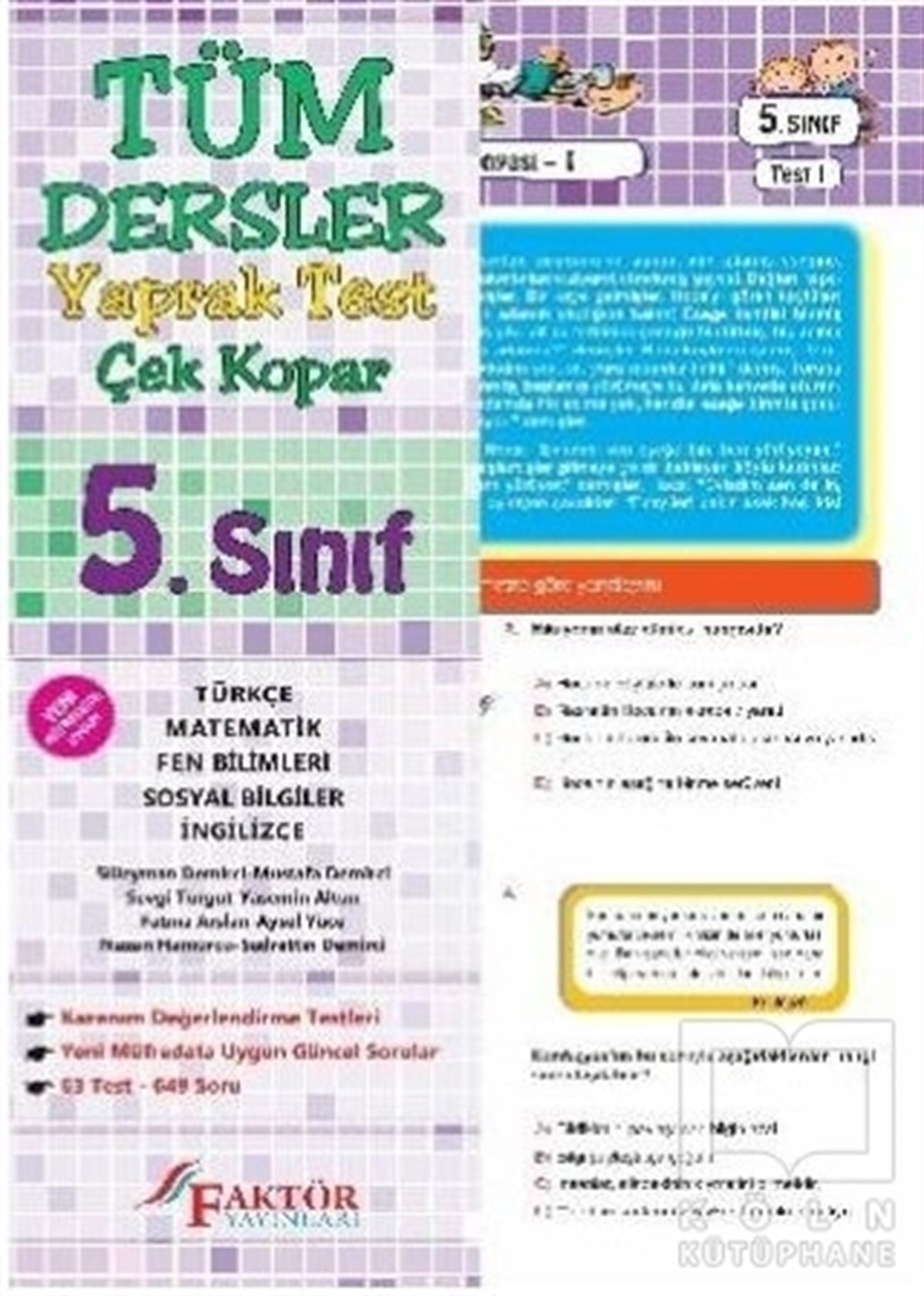 KolektifSınavlara Hazırlık Kitapları5. Sınıf Tüm Dersler Yaprak Test Çek Kopar