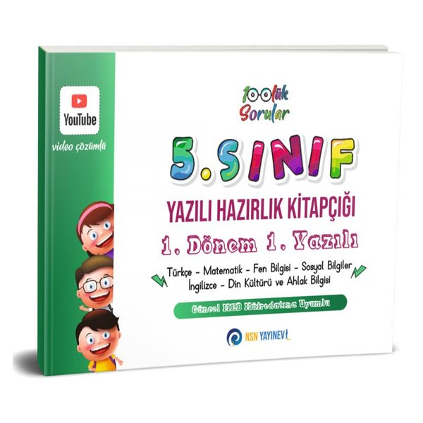 KolektifTüm Dersler5. Sınıf Yazılı Hazırlık Kitapçığı 1. Dönem 1. Yazılı