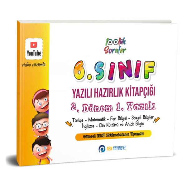 KolektifTüm Dersler6. Sınıf Yazılı Hazırlık Kitapçığı 2. Dönem 1. Yazılı