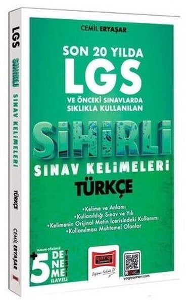 KolektifLGS Türkçe8.Sınıf LGS Türkçe Son 20 Yılda Sıklıkla Kullanılan Sihirli Sınav Kelimeleri
