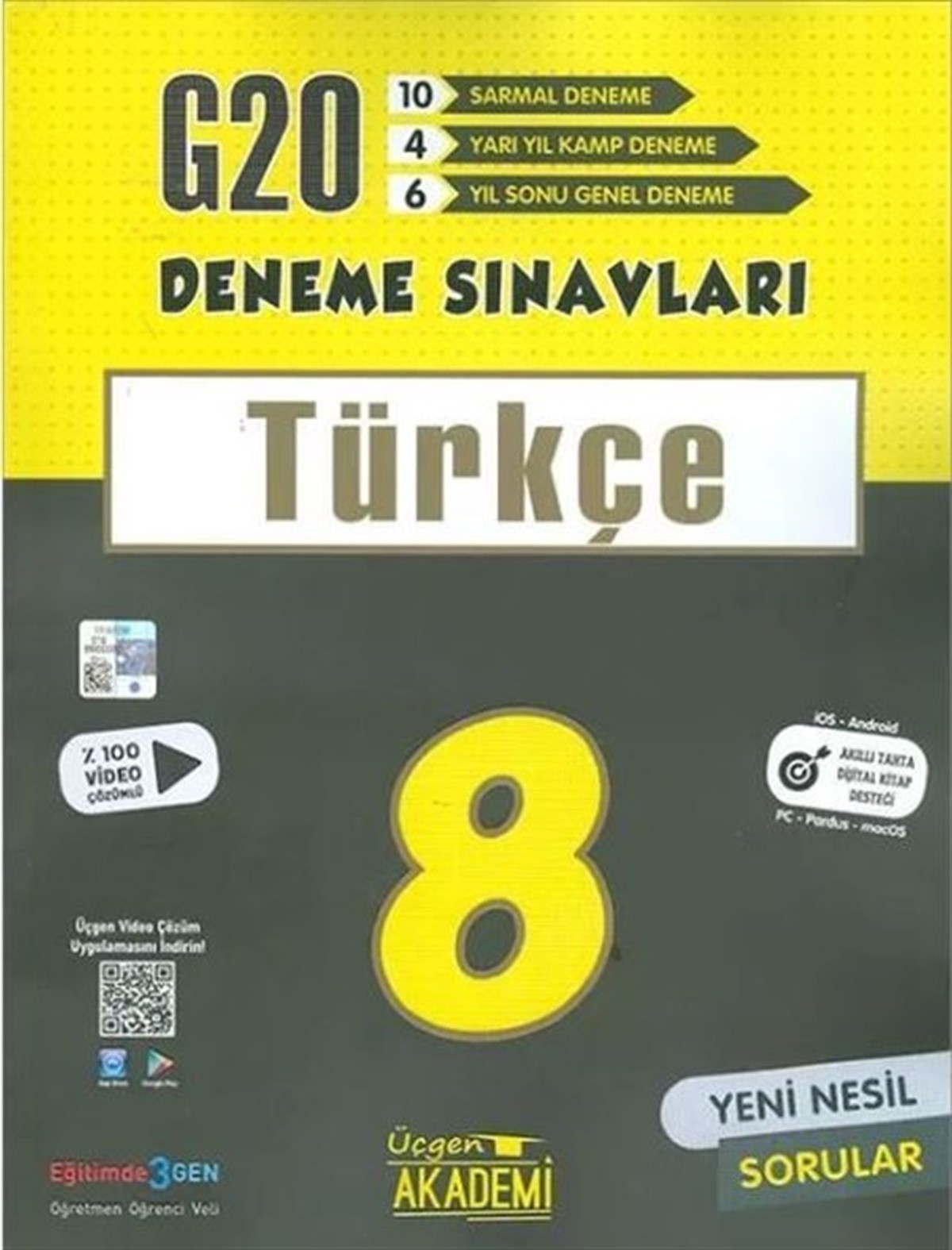 KolektifTürkçe8.Sınıf LGS Türkçe 20'li Deneme Sınavı
