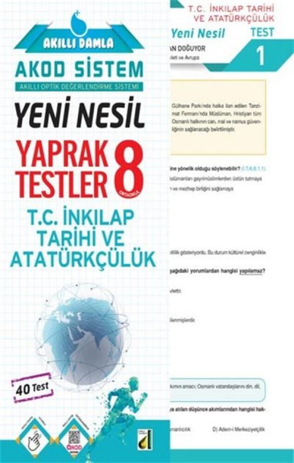 KolektifLGS Tarih8.Sınıf T.C İnkılap Tarihi ve Atatürkçülük Yeni Nesil Yaprak Testler