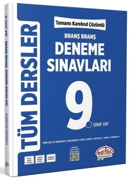 KolektifTüm Dersler9.Sınıf Tüm Dersler Branş Branş Tamamı Çözümlü Deneme Sınavları