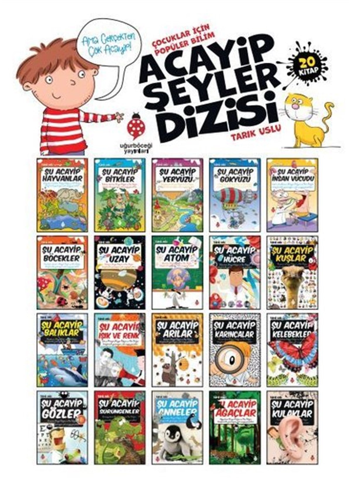 Tarık UsluÇocuk Bilim KitaplarıAcayip Şeyler Seti-20 Kitap Takım