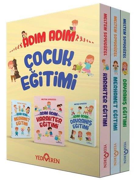 Meltem SoyugüzelÇocuk Gelisim KitaplariAdım Adım Çocuk Eğitimi Seti - Kutulu - 3 Kitap Takım