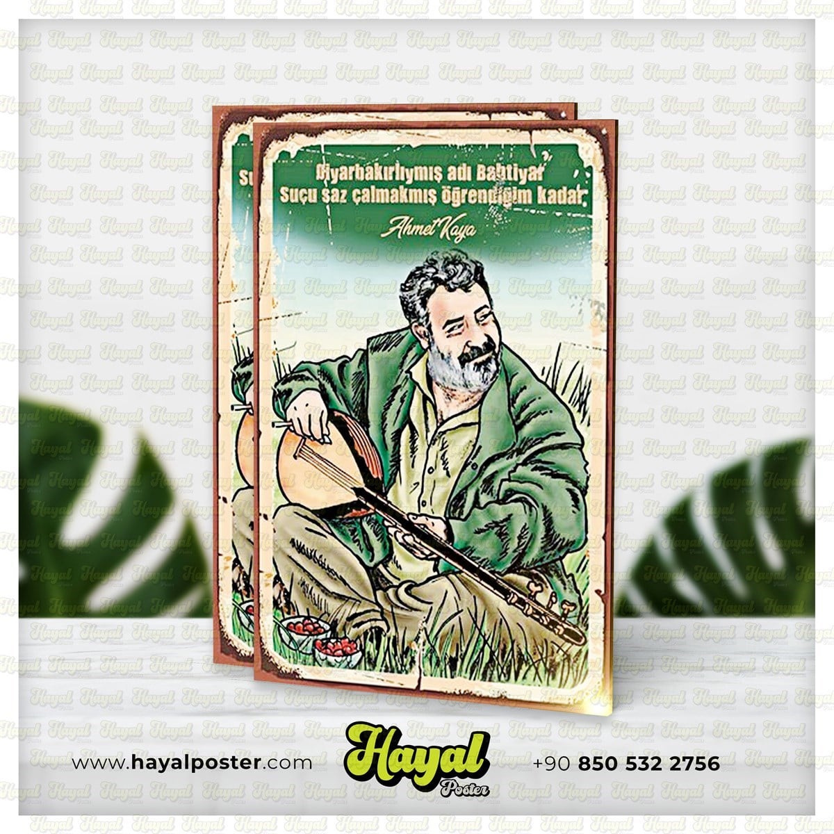 Ahmet Kaya Bahtiyar Ahşap Retro