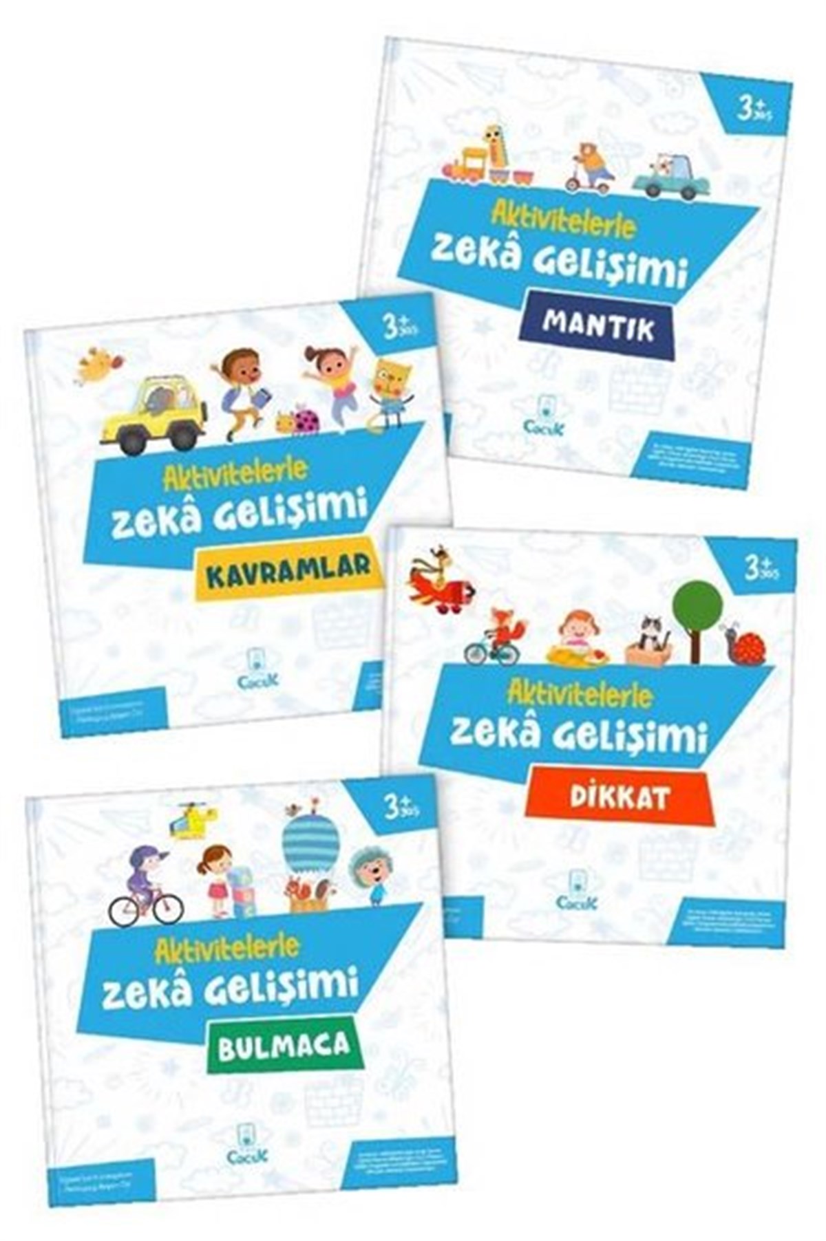 Ayşen OyEgitim Etkinlik KitaplariAktivitelerle Zeka Gelişimi Serisi Seti - 4 Kitap Takım