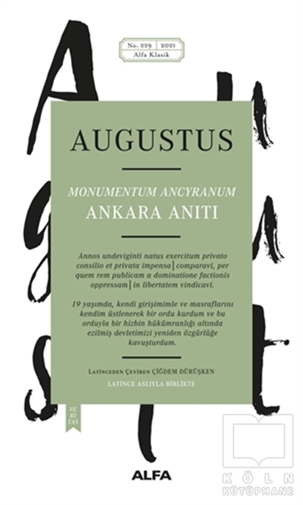 AugustusHistorische Biographie und AutobiographieAnkara Anıtı