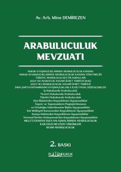 Mine DemirezenHukuk Üzerine KitaplarArabuluculuk Mevzuatı