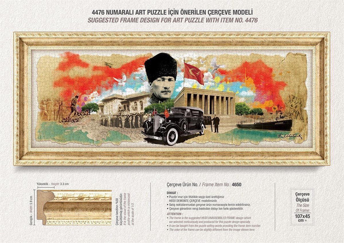 Art Puzzle Atatürk Kolajı 1000 Parça Panorama | Köln Kütüphane