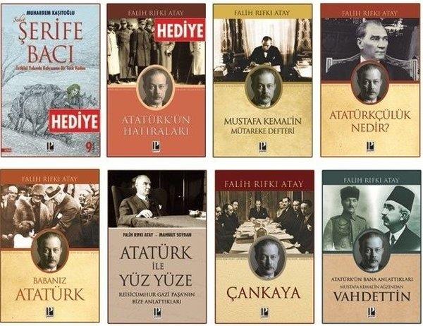 Falih Rıfkı AtayMustafa Kemal Atatürk KitaplarıAtatürk Kitapları Seti - 8 Kitap Takım