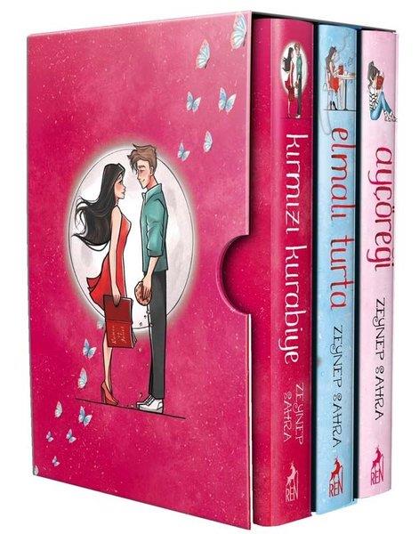 Zeynep SahraTürkische RomaneAyçöreği - Elmalı Turta - Kırmızı Kurabiye (3 Kitap Takım) (Ciltli)
