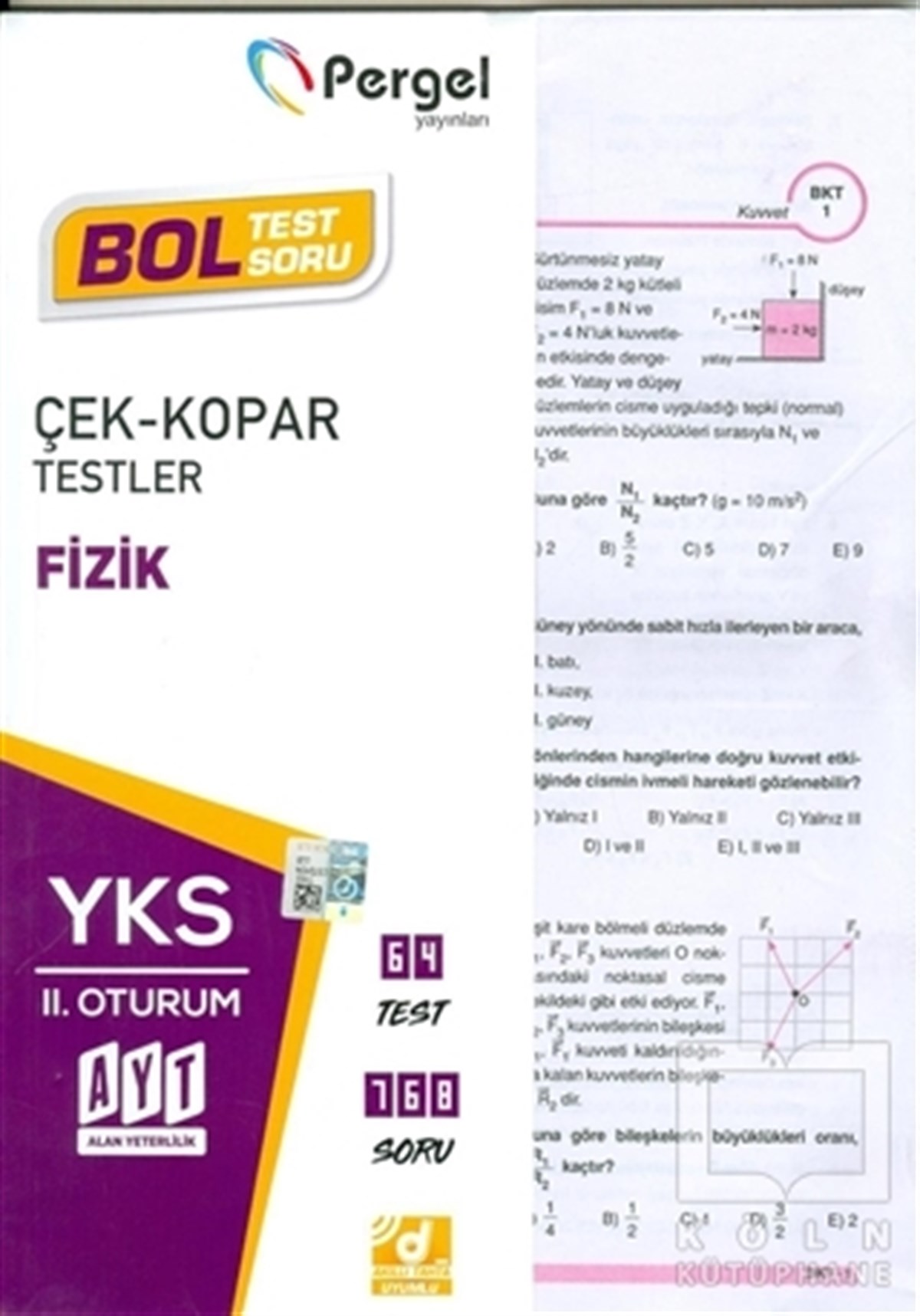 AYT 2. Oturum Fizik Çek-Kopar Yaprak Testler