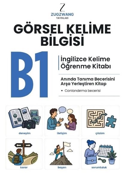 KolektifIngilizce Ögretici Kitaplar Ve Egitim SetleriB1 Görsel Kelime Bilgisi - İngilizce Kelime Öğrenme Kitabı