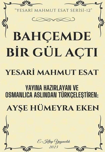 Yesari Mahmut EsatDünya RomanBahçemde Bir Gül Açtı