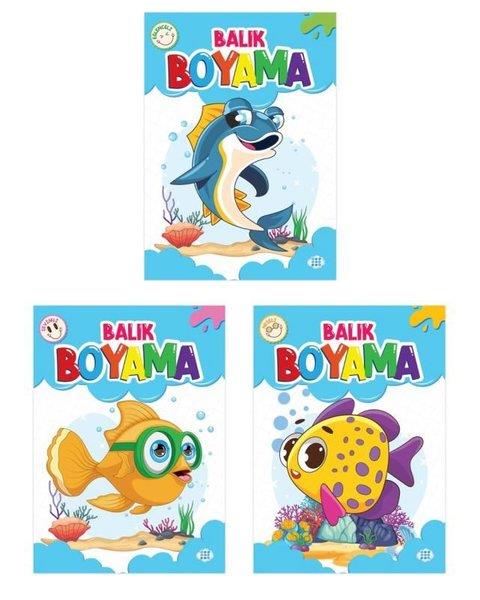 KolektifEgitim Etkinlik KitaplariBalık Boyama Seti - 3 Kitap Takım