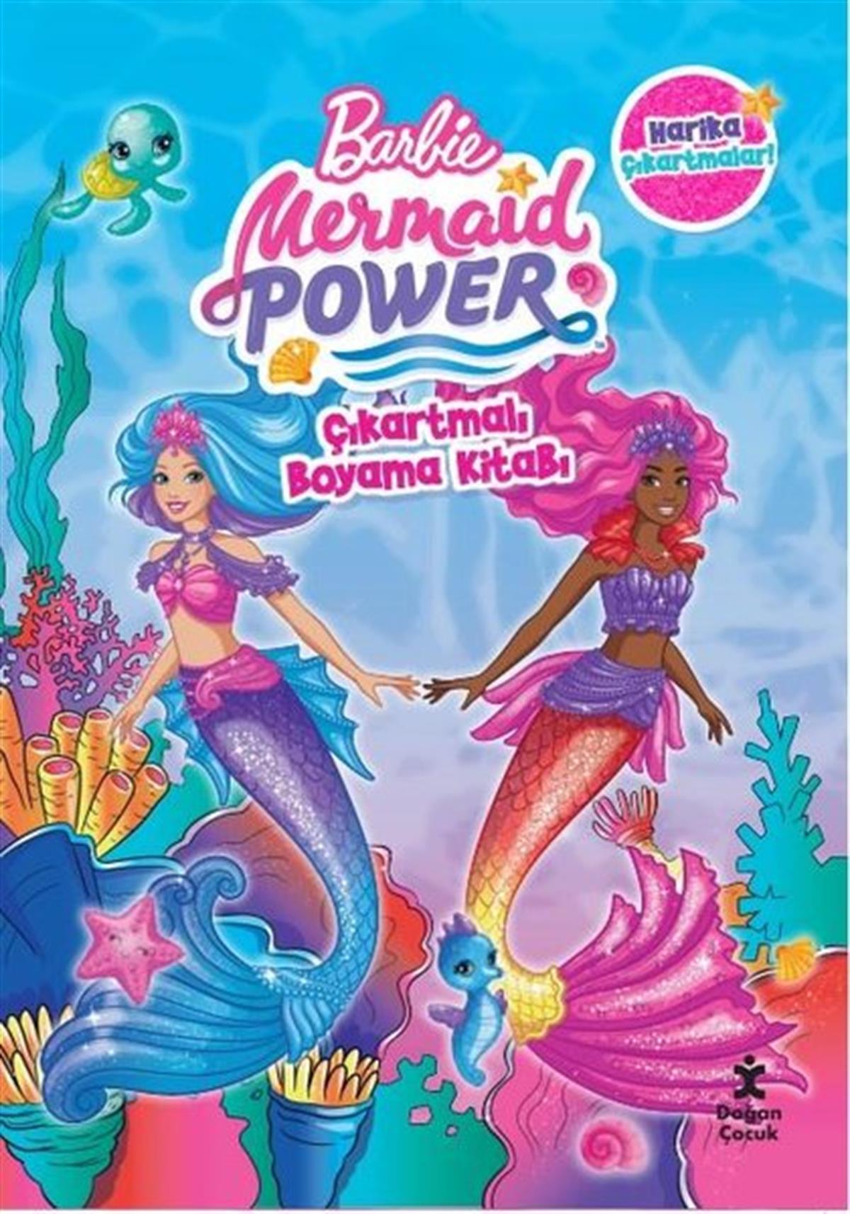 KolektifEgitim Etkinlik KitaplariBarbie Mermaid Power Çıkartmalı Boyama Kitabı