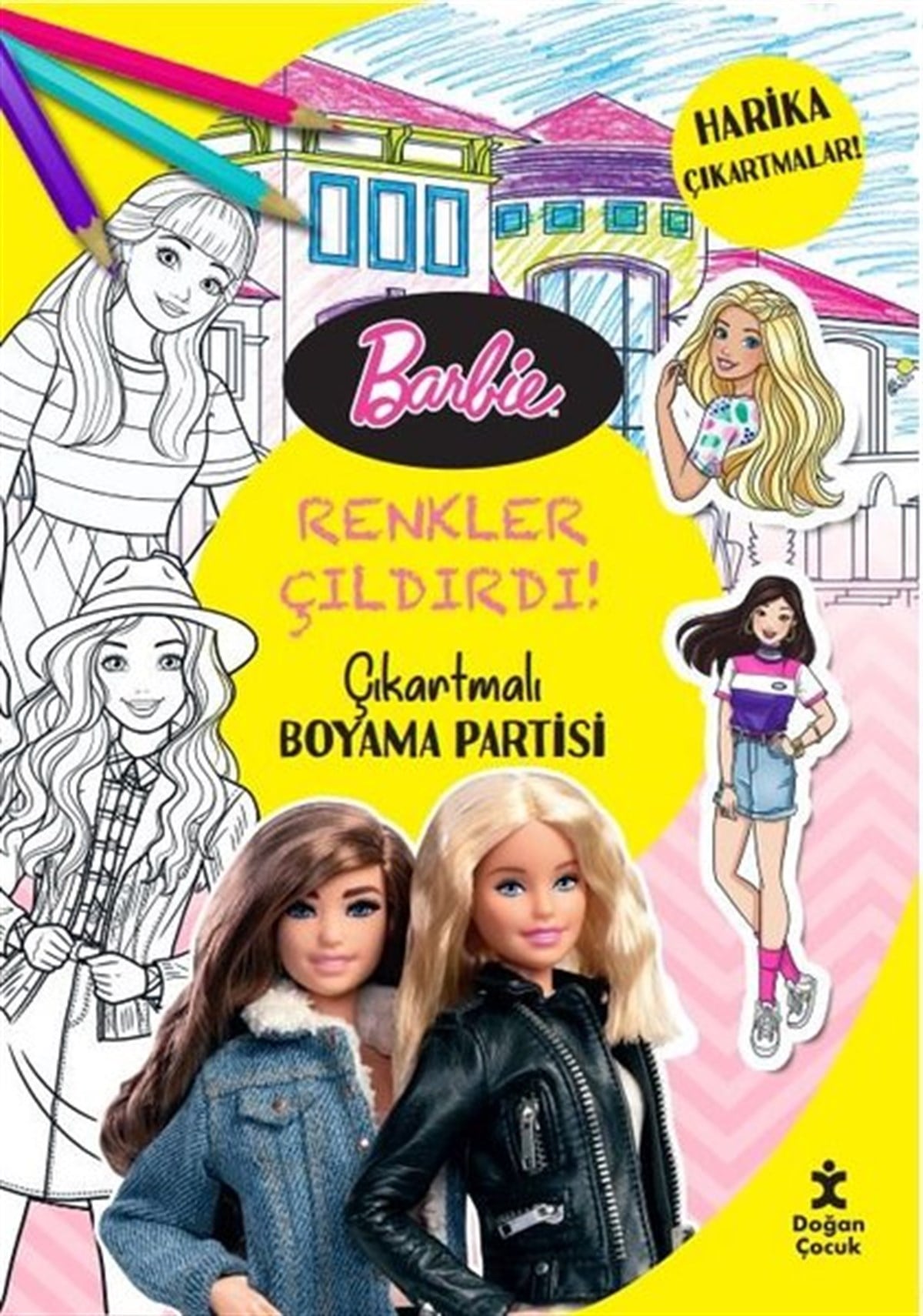 KolektifEgitim Etkinlik KitaplariBarbie Renkler Çıldırdı! Çıkartmalı Boyama Partisi