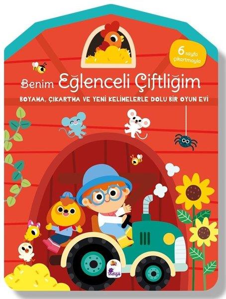 KolektifEgitim Etkinlik KitaplariBenim Eğlenceli Çiftliğim - Boyama Çıkartma ve Yeni Kelimelerle Dolu Bir Oyun Evi