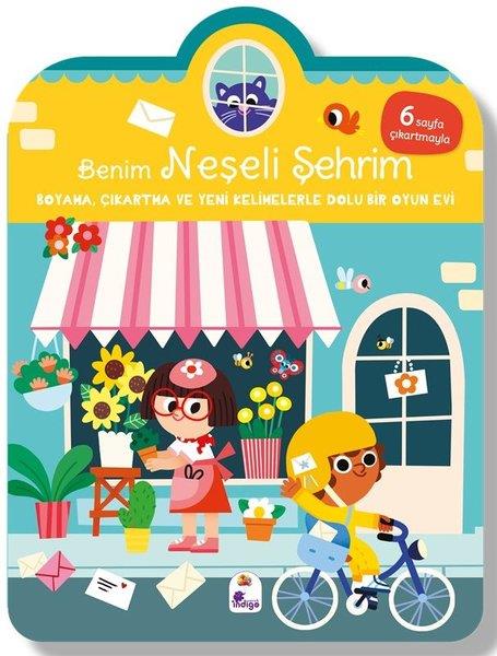 KolektifEgitim Etkinlik KitaplariBenim Neşeli Şehrim - Boyama Çıkartma ve Yeni Kelimelerle Dolu Bir Oyun Evi