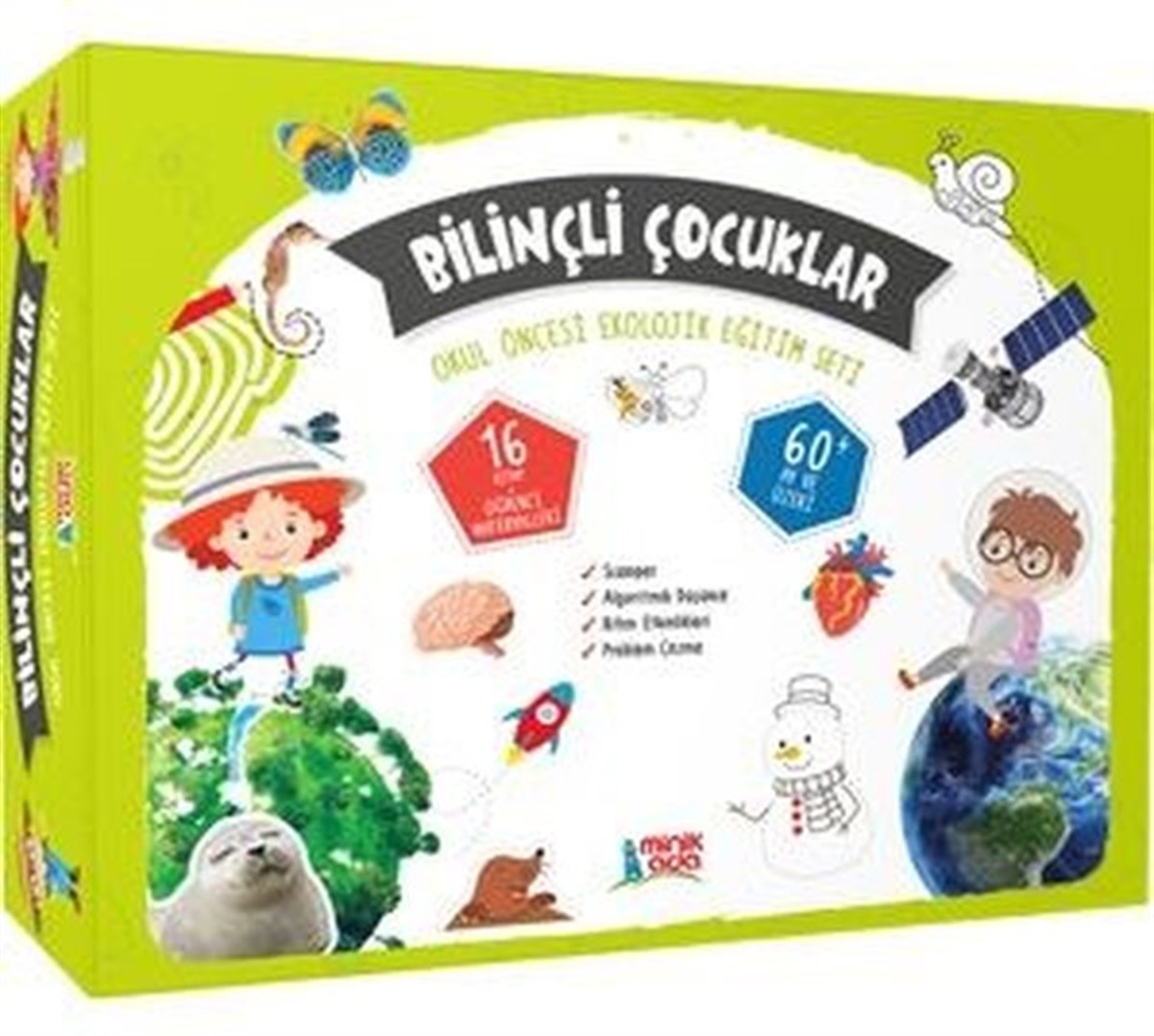 KolektifEtkinlik KitaplarıBilinçli Çocuklar Okul Öncesi Ekolojik Eğitim Seti - 14 Kitap