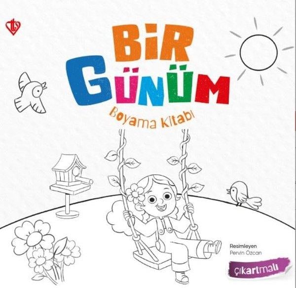 KolektifEgitim Etkinlik KitaplariBir Günüm Boyama Kitabı - Çıkartmalı