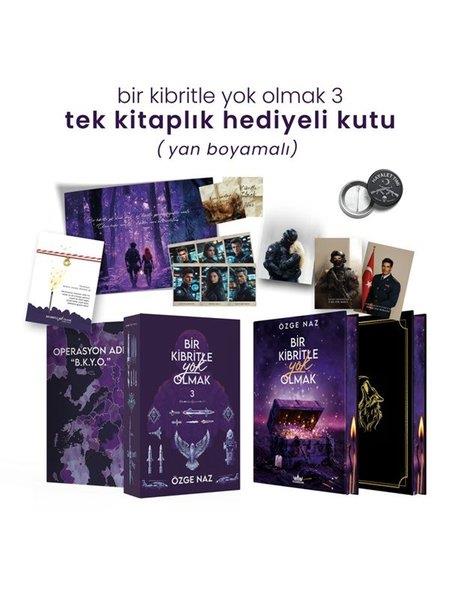 Özge NazTürk RomaniBir Kibritle Yok Olmak 3 - Tek Kitaplık Hediyeli Kutu - Yan Boyamalı