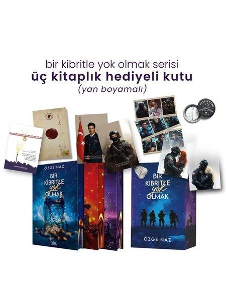 Özge NazTürk RomaniBir Kibritle Yok Olmak Serisi Seti - 3 Kitap Takım - Yan Boyamalı Hediyeli Kutu