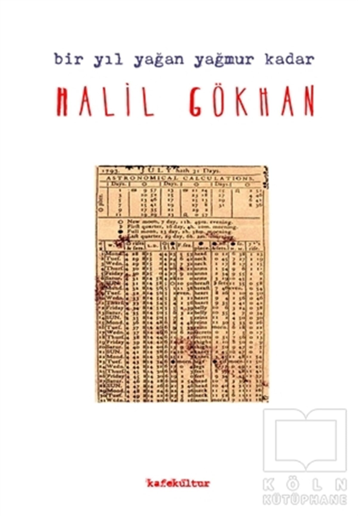 Halil GökhanTürkçe Şiir KitaplarıBir Yıl Yağan Yağmur Kadar