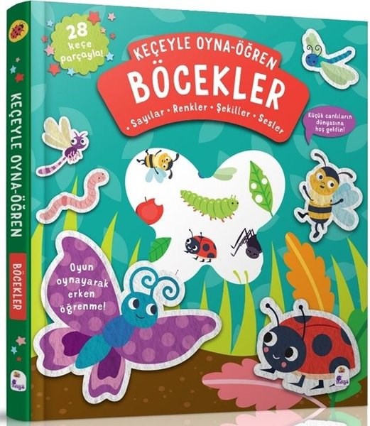 Alice BarkerEgitim Etkinlik KitaplariBöcekler - Keçeyle Oyna - Öğren
