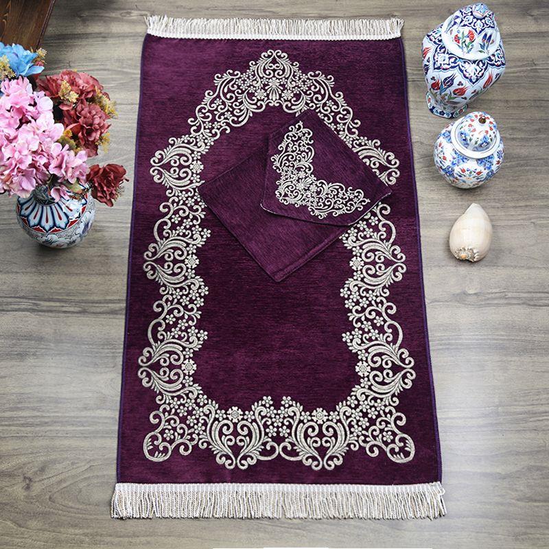 Bohçalık Saray Seccade Çantalı Özel Seri - Mor 70x120 cm - 650 gr