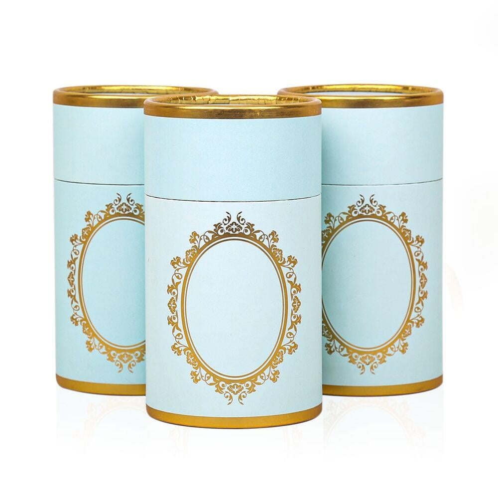 Boş Silindir Kutu Bebek Mavisi (18×10)