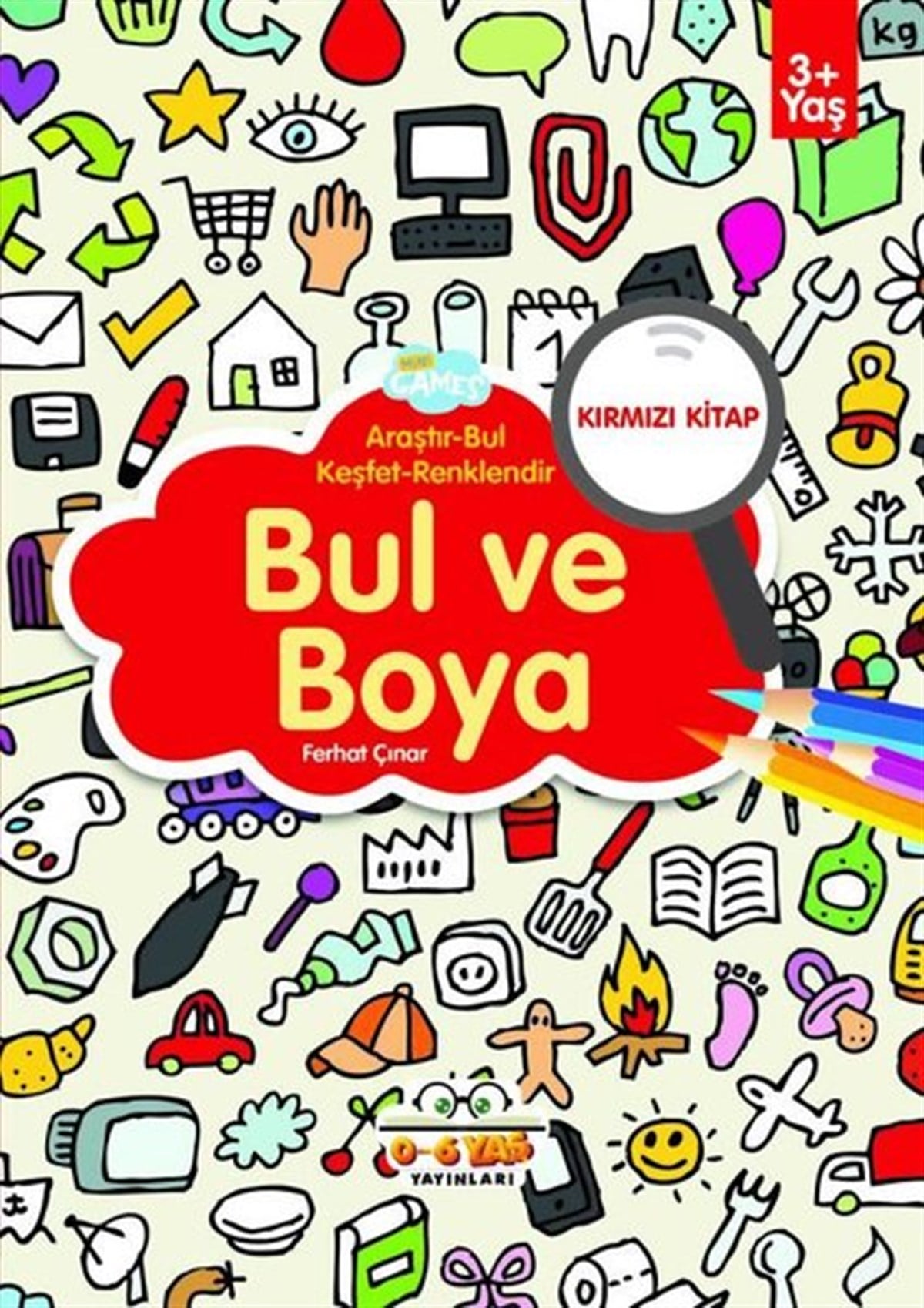Ferhat ÇınarEgitim Etkinlik KitaplariBul ve Boya - Kırmızı Kitap