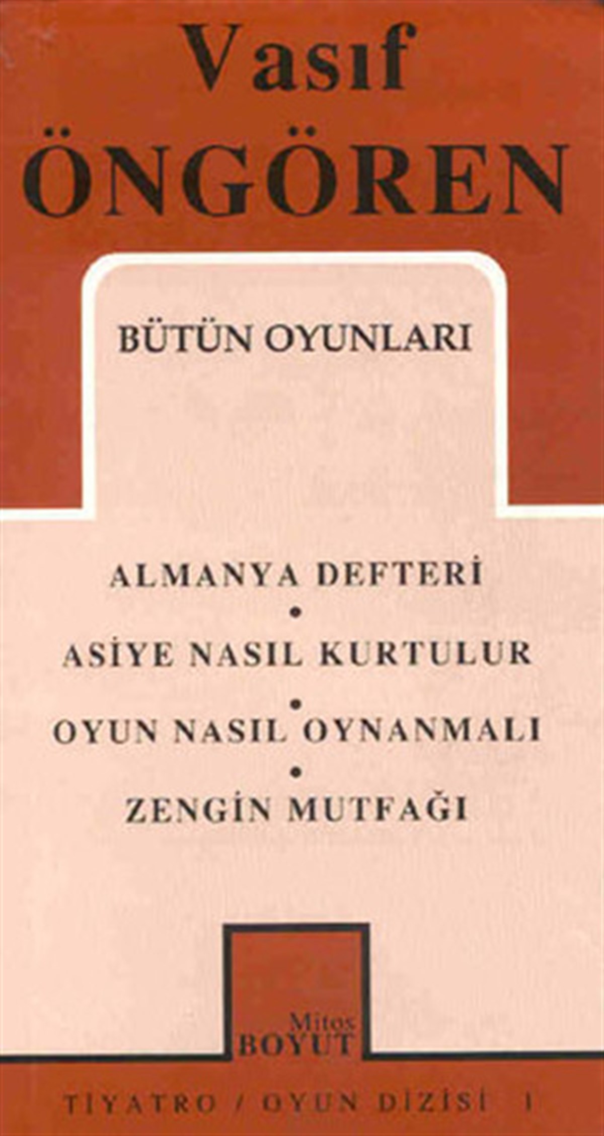 Vasıf ÖngörenTürk OyunlarıBütün Oyunları - Almanya Defteri/Asiye Nasıl Kurtulur/Oyun Nasıl Oynanmalı/Zengin Mutfağı