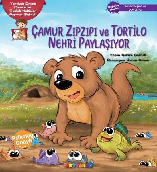 Şerife GökcekEgitim Etkinlik KitaplariÇamur Zıpzıpı ve Tortilo Nehri Paylaşıyor - Değerler Serisi - Yardımlaşma ve Paylaşma