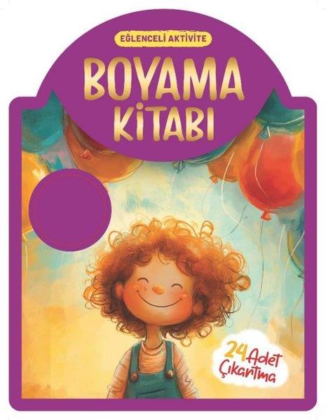KolektifEgitim Etkinlik KitaplariÇıkartmalı Boyama Kitabı - Mor - Eğlenceli Aktivite