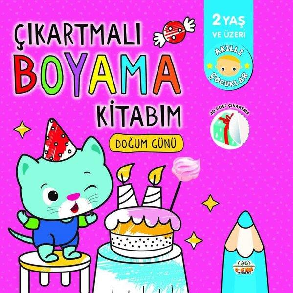 KolektifEgitim Etkinlik KitaplariÇıkartmalı Boyama Kitabım - Doğum Günü - 2 Yaş ve Üzeri - Akıllı Çocuklar